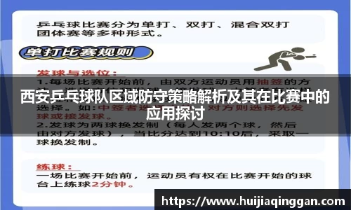 西安乒乓球队区域防守策略解析及其在比赛中的应用探讨